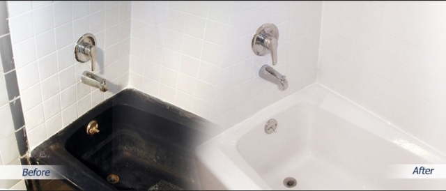 Bathtub refinishing from black to white in & near Prairieville