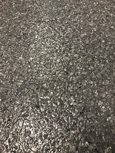 Gray crystallized sample Flake Floors