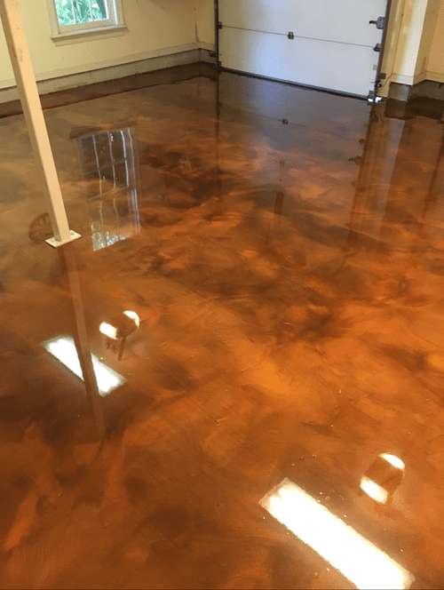  Prairieville Metallic floor coating
