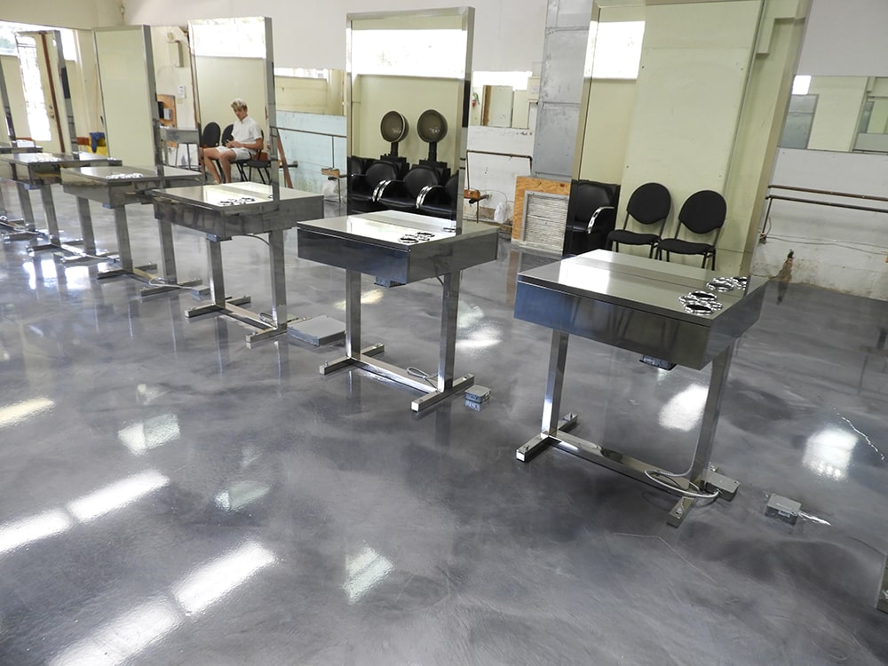 After Renewing floor with Metallic Epoxy