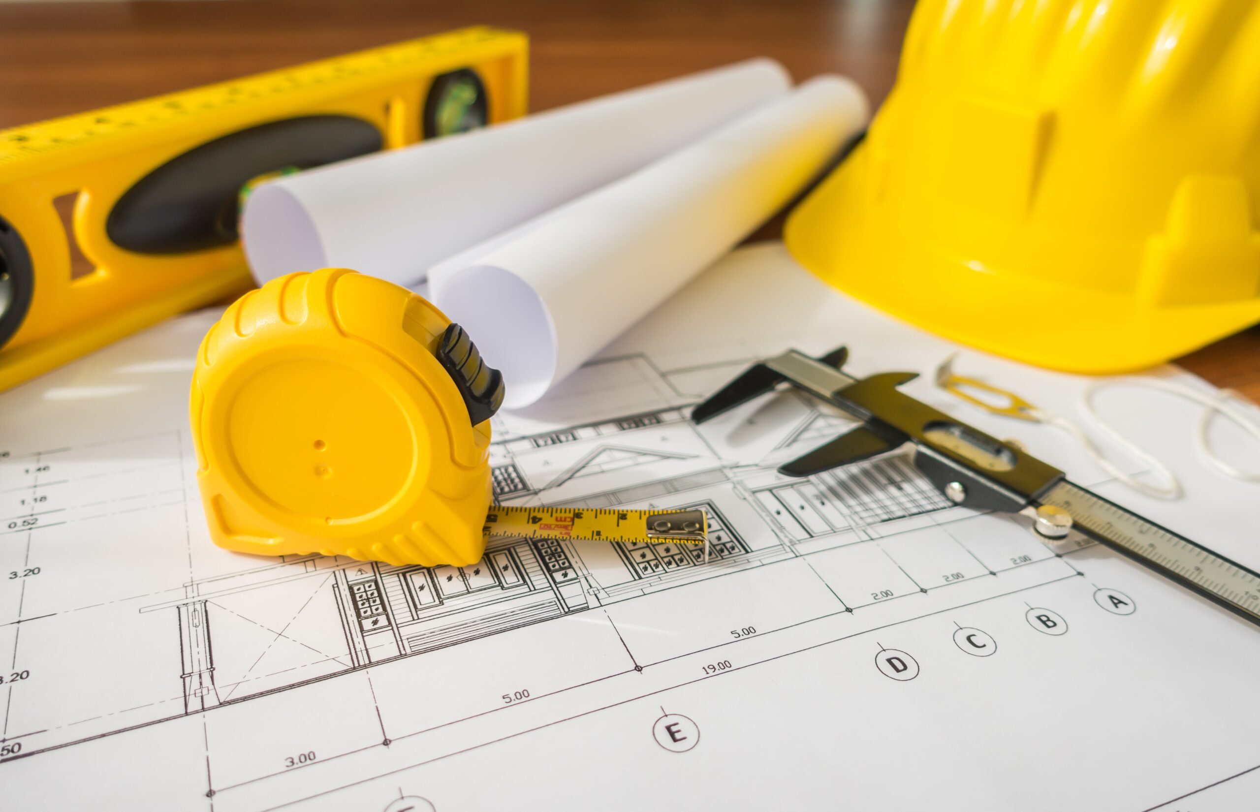 yellow Engineering tools for flooring planning 