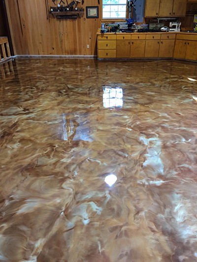 Prairieville stained flooring with beautiful patterns