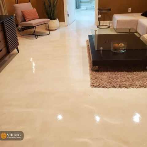 Home Flooring with Pearl Metallic Epoxy Coating In & Near Prairieville, LA