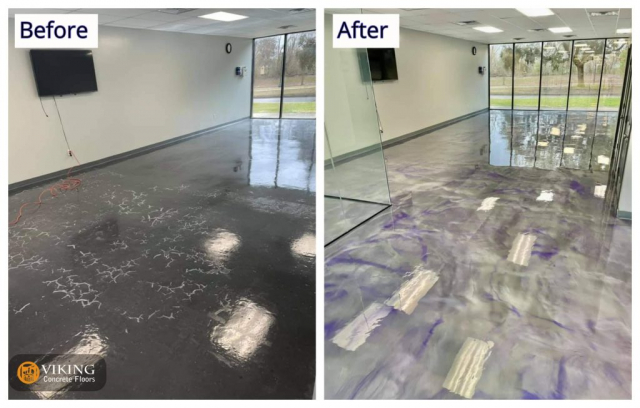 Fixing a failed epoxy floor system In and Near Prairieville, LA