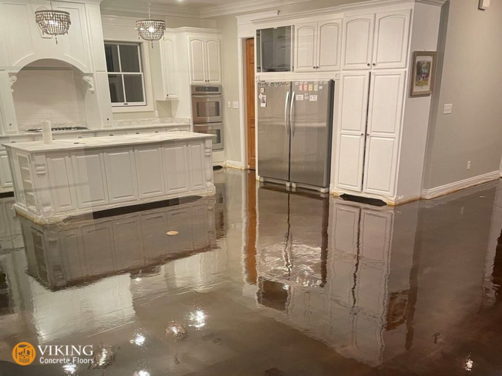 Kitchen concrete flooring in & near Prairieville, LA