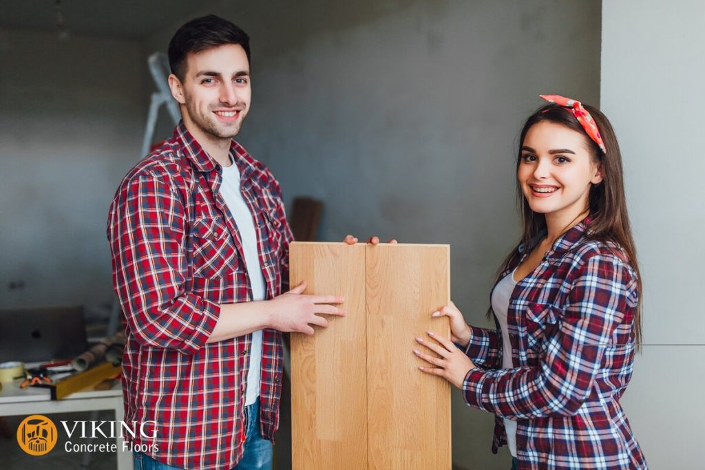 A couple tries to choose the right flooring for their home in & near Prairieville, LA