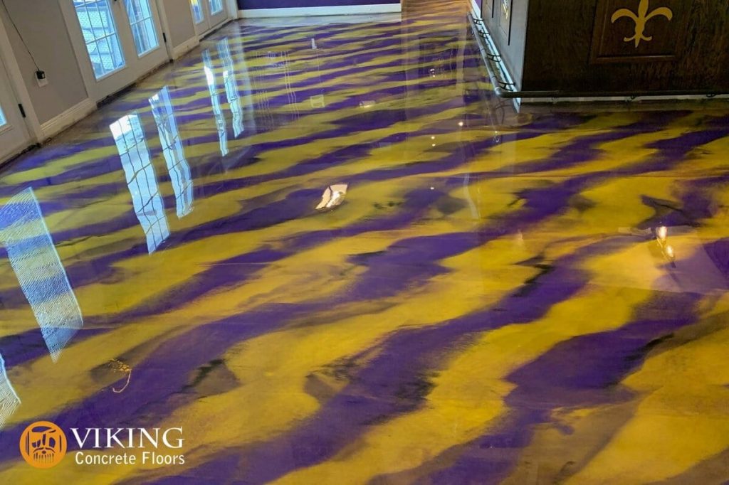 Colored epoxy flooring in and near Prairieville, LA