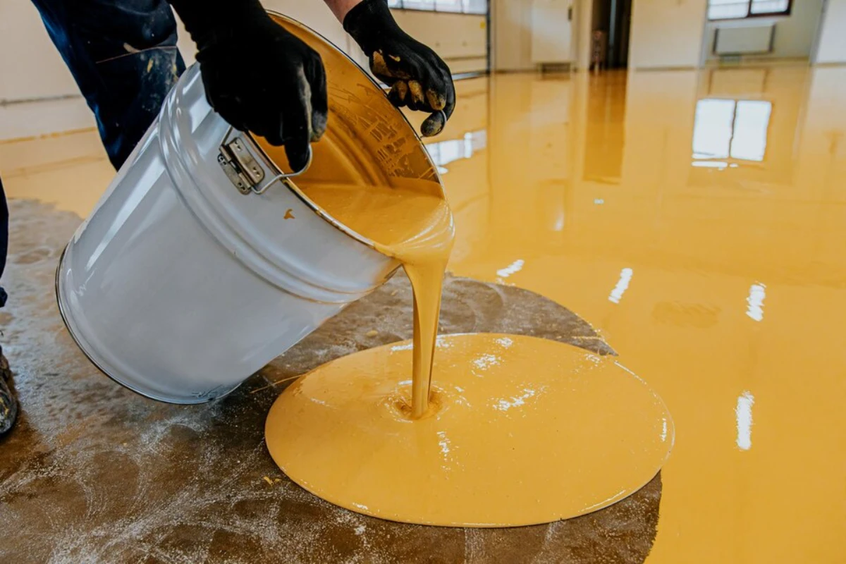 Pouring Polyurethane Resin on the Flooring in and near New Orleans